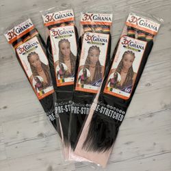 3X GHANA PRE-stretched 