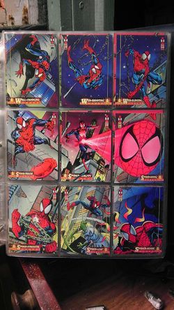 50 Spiderman trading cards