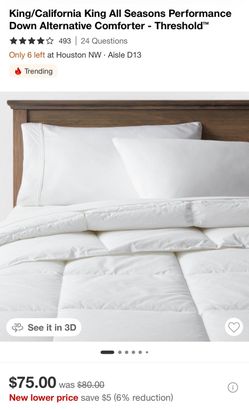Threshold King/Cal King Down Alternative Comforter