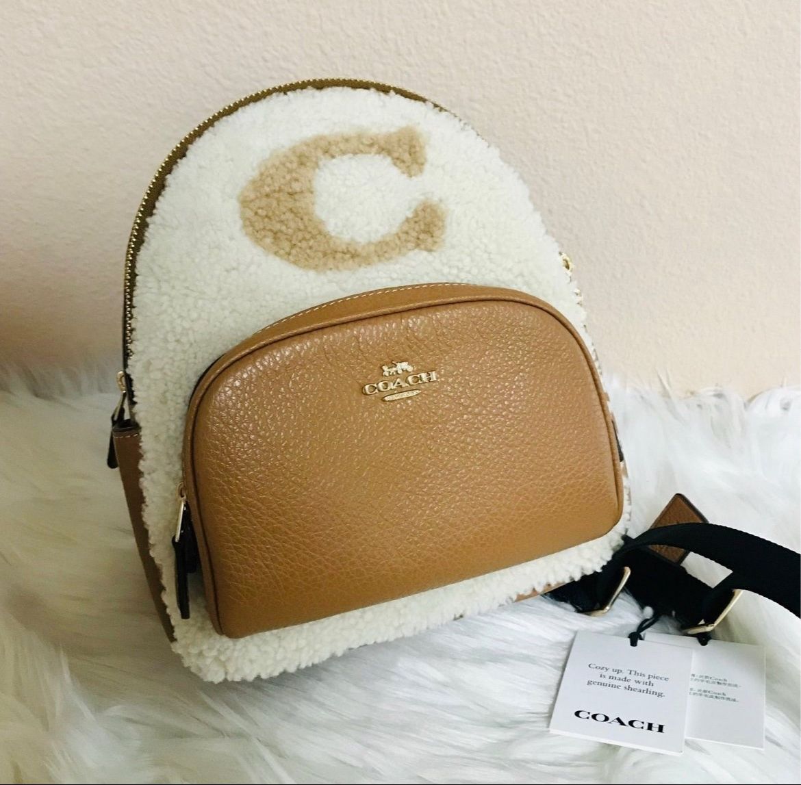 Coach Mini Court Backpack With Coach Motif