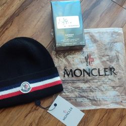 Moncler Beanie And Creed Colonge 