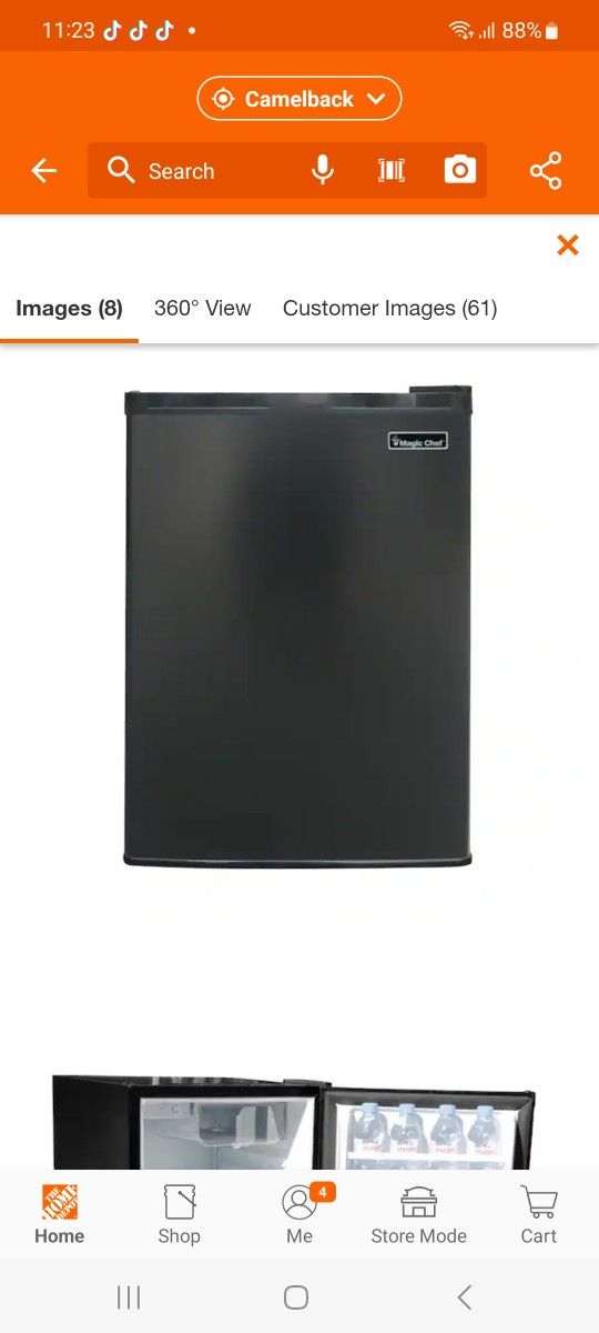 2.6 cu. ft. Mini Fridge in Black, ENERGY STAR