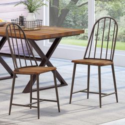 Christopher Knight Home Gessling Dining Chair Sets, Dark Brown + Black + Espresso