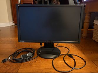 VIewSonic 23” monitor with a wireless mouse