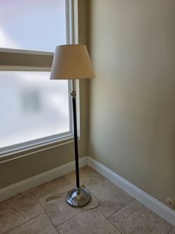 Floor Lamp with Cream Shade