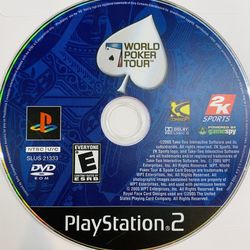 World Poker Tour (Sony PlayStation 2, 2005) PS2 Tested Authentic 