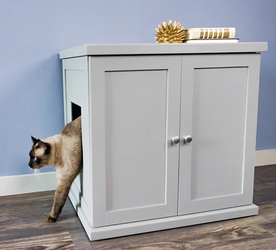 Cathey Wooden Cat Litter Box Cabinet - BRAND NEW