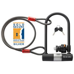 Bike U Lock with Cable