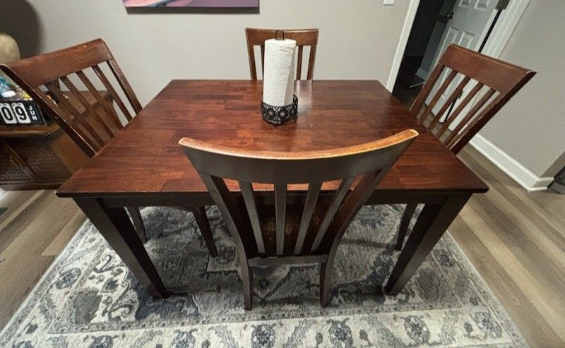 Dining Table With Four Chairs