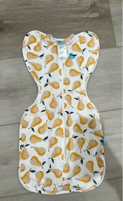 Love to Dream Swaddle Up Sleep Sack-Cotton 1.0 TOG - Pears - S: Sleeveless, Two-Way Zipper, Easy Fit