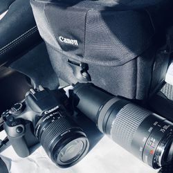 Canon DSLR Bundle 2 Lenses & Bag