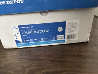 Office Depot White Copy Paper (Legal Size) - x8 Reams (4000 Total Sheets)