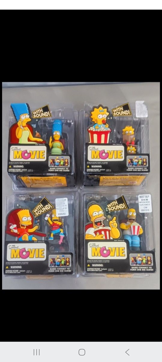 Mcfarlane The Simpsons Figure Set New