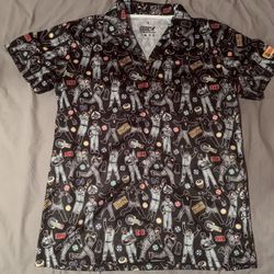 Chicago White Sox 2005 World Series Graphic Buttoned Shirt; Men’s M