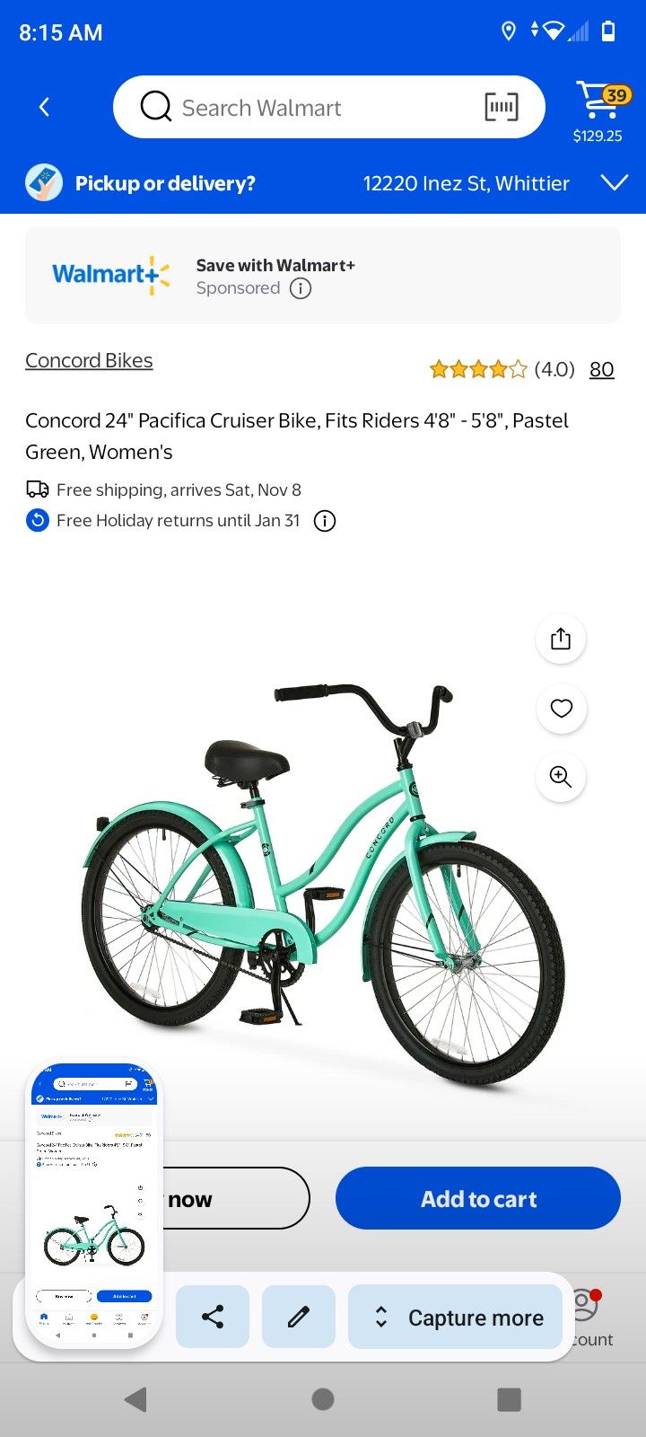 Concord Cruiser Bike