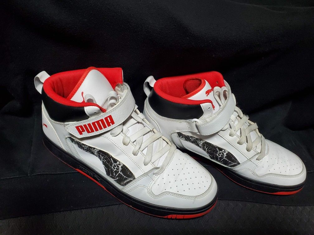 Puma Rebound Layup Strap White and Red