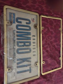 LICENSE  PLATE FRAMED