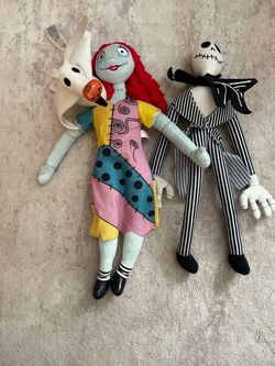 Sally & Jack Skeleton Stuffies