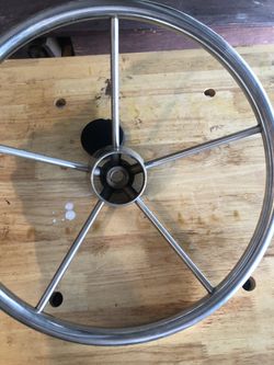 Boat steering wheel