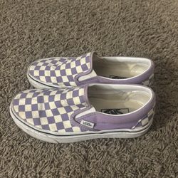 Purple Checkered Vans