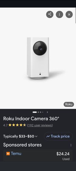Roku 360 home surveillance camera