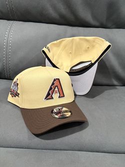MLB new era Arizona diamondbacks patch tan brown 9forty a frame SnapBack hats