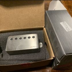 EMG 66 Neck Pickup - Active Electric Guitar - Brushed Chrome Metalworks