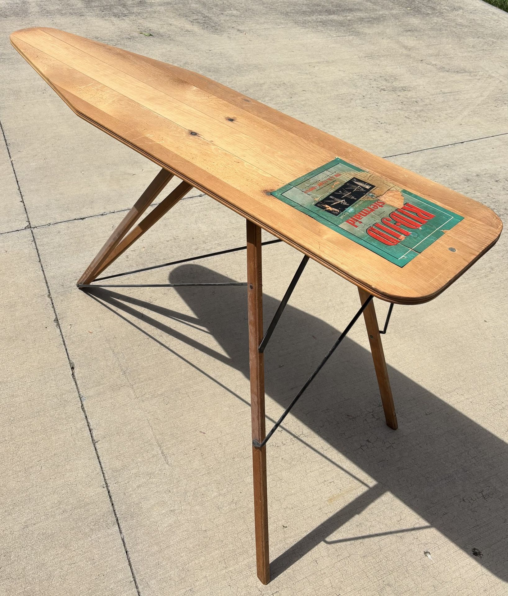 Vintage wooden Rid Jig Ironing Board