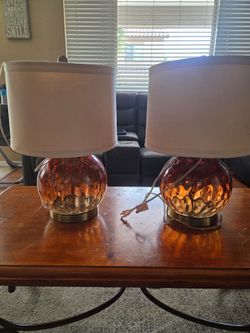 Elegant glass lamps