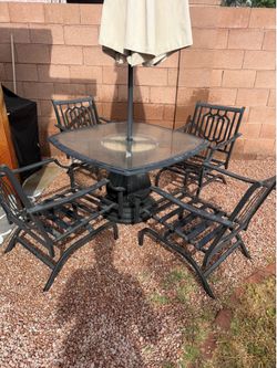 Patio table set