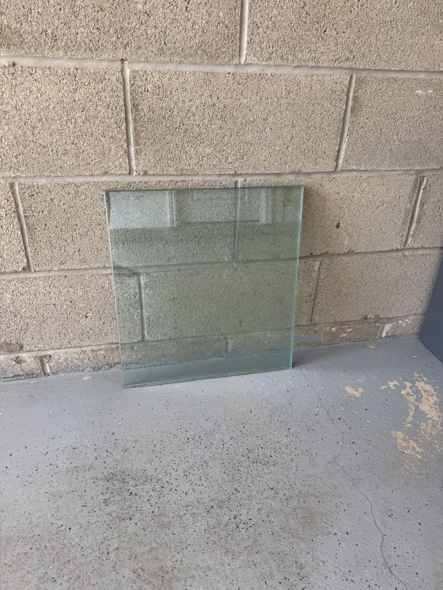 Glass sheets. 18.5” x 17” x 3/8” - 2 sheets. $95 x 2 = $190. OBO.