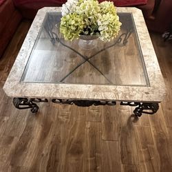Coffee Table Marble Finish