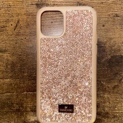Swarovski High Phone Case for iPhone 13 Pro, Gold Swarovski Crystals; 