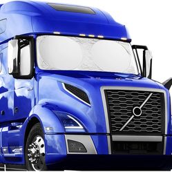 Semi-Truck Sun Shade for Windshield and Side Window,Maximum Coverage Sunshade for Automotive Windshield to Block UV/Sun Heat Rays and Lower Cab Temper