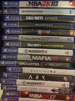 PS4 Games (Price Depends on Game So DM)