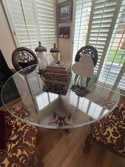 Dining Table 6 Chairs and China cabinet
