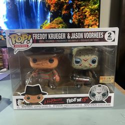 Funko Pop Animation Movies Freddy Krueger & Jason Voorhees 2 Pack A Nightmare On Elm Street Friday The 13th Boxlunch Exclusive