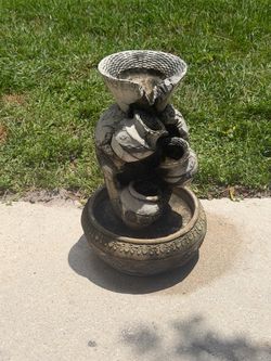 Outdoor stone tiered  Pot Water Fountain