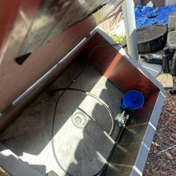 Parts washer tank & machine