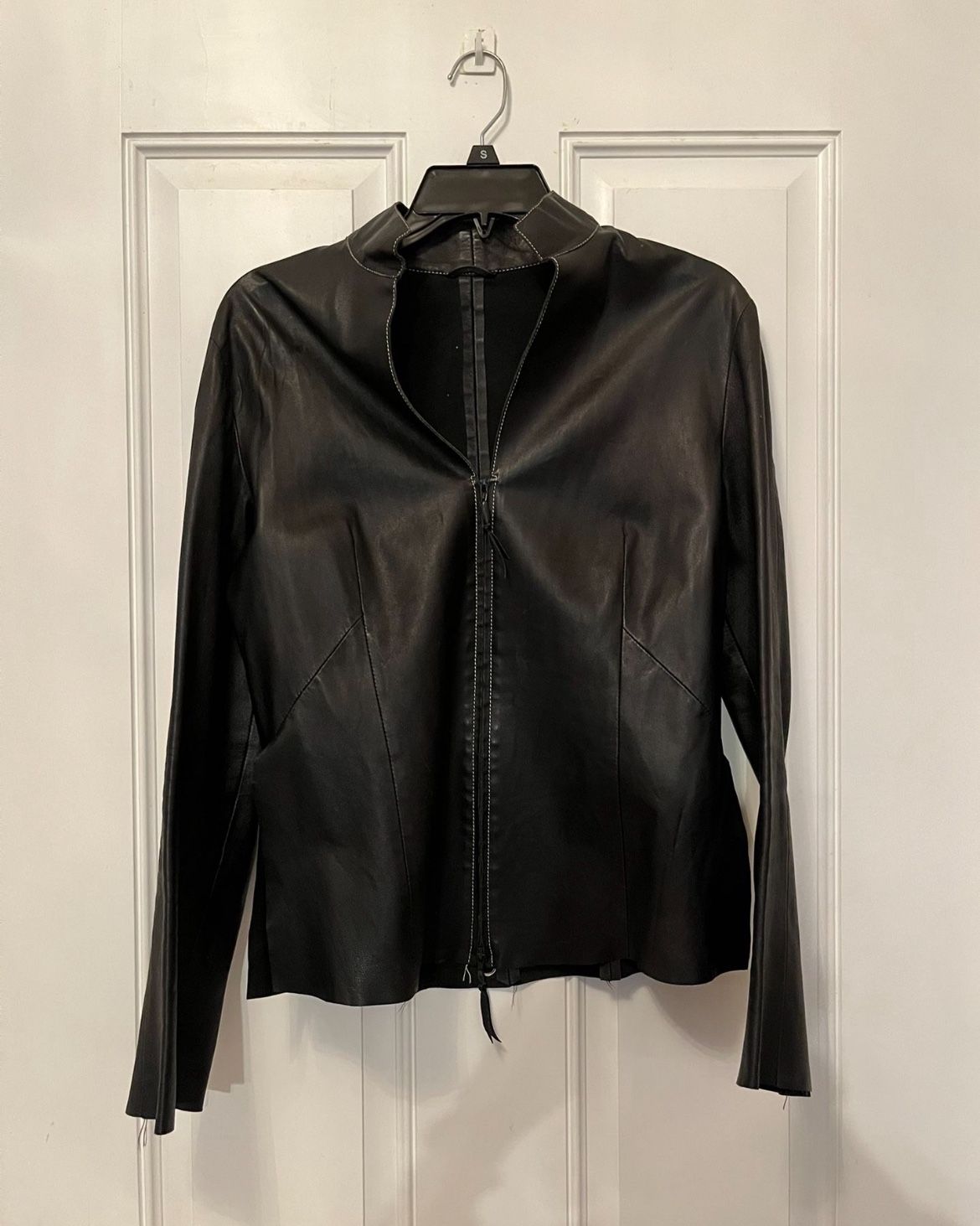 Genuine Leather Jacket Size Medium Made In Italy