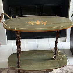 Vintage Mid Century Bar Cart See Description 