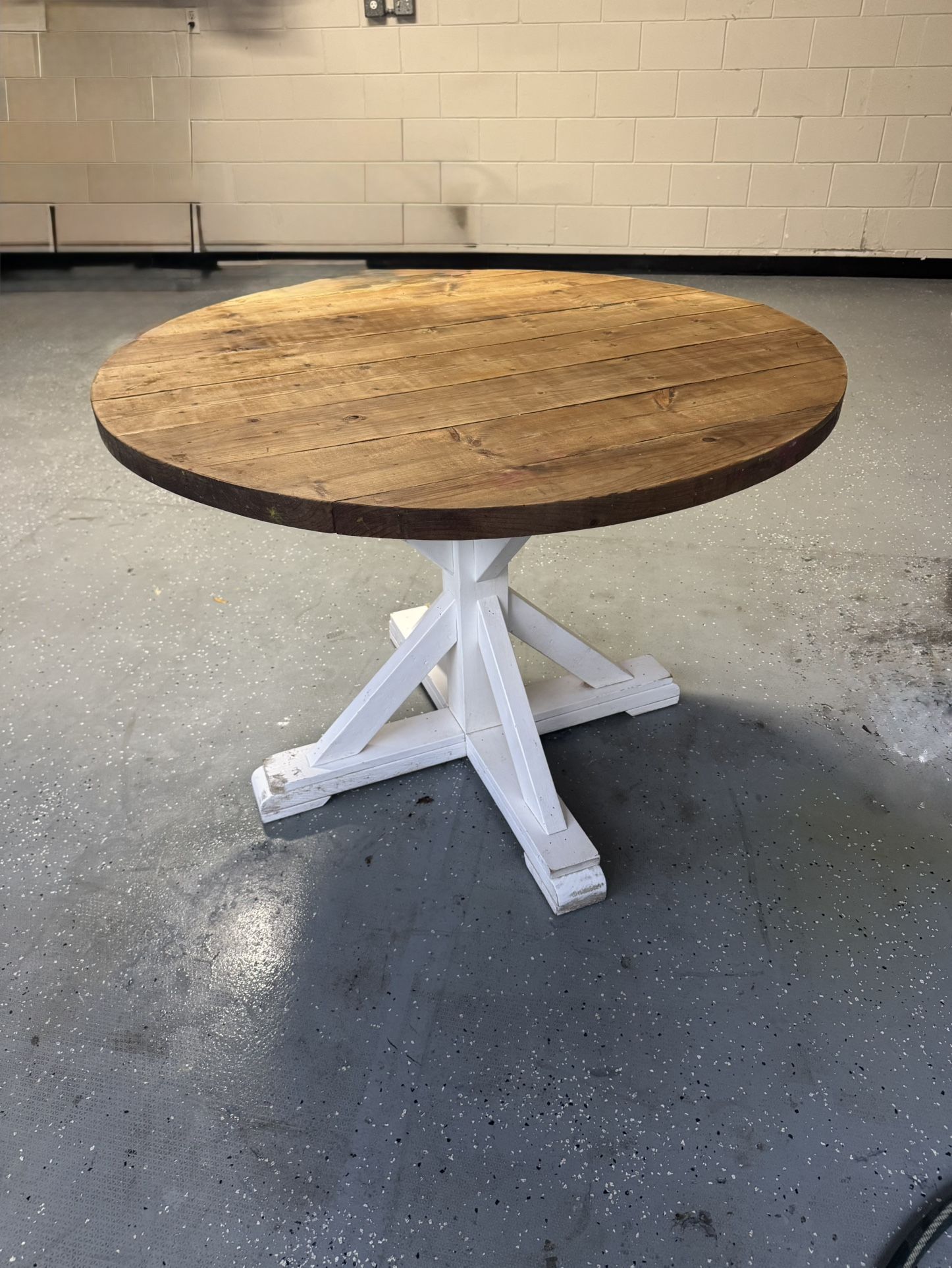 Custom Farmhouse Wood Dining Table Breakfast Table
