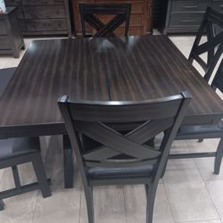 *Fall Sale Event*---Kelly Charming Dining Table Sets W/4 Chairs And Bench---Delivery And Financing👏