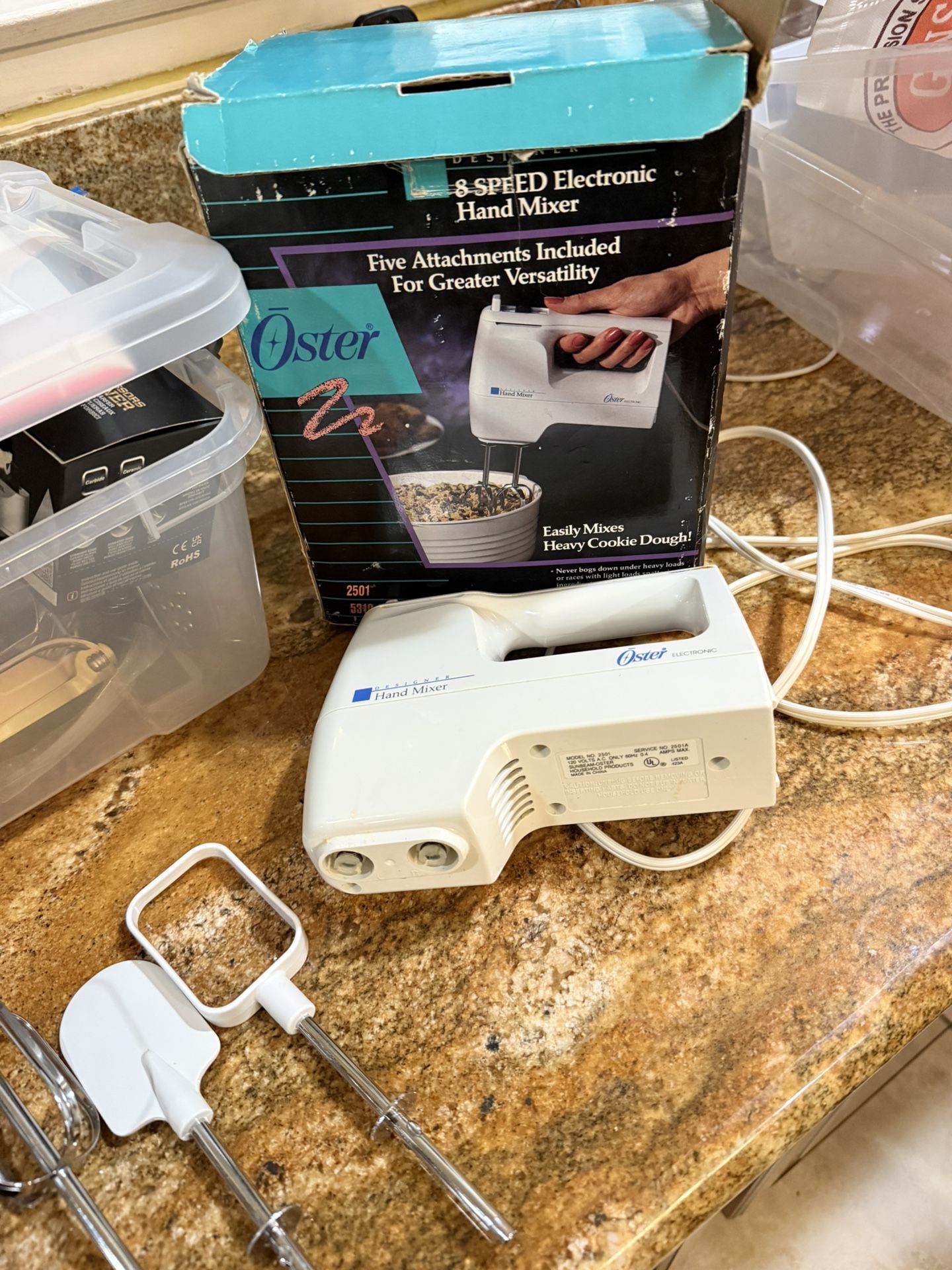 Handheld Mixer With Multiple Attachments