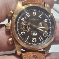 bell ross limited edition watch 18k solid gold 161g