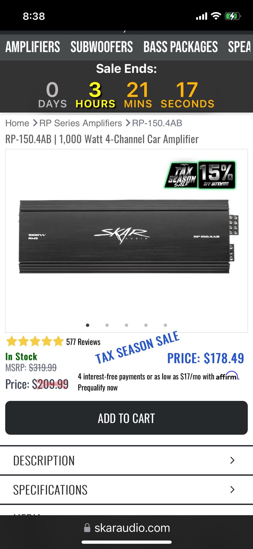Skar 4 Channel