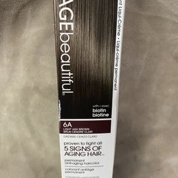 AGE beautiful Permanent Hair Color Dye Liqui Creme | 100% Gray Coverage | Anti-Aging Haircolor | Biotin for Thicker, Fuller Hair | Professional Salon 