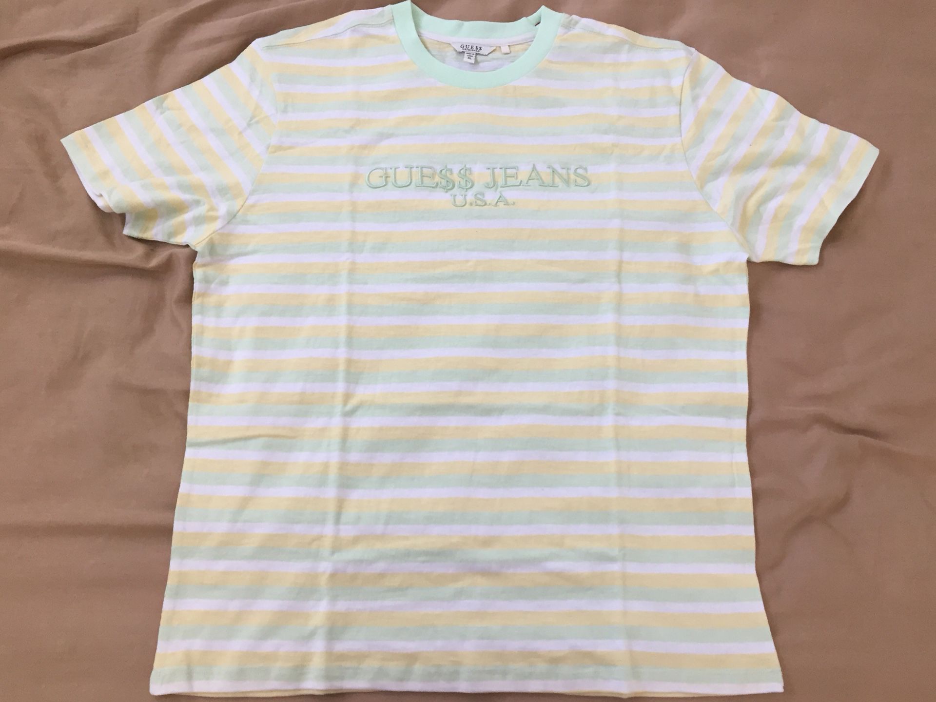 XL GUE$$ GUESS JEANS x A$AP / ASAP ROCKY David Reactive Supreme Short Sleeve Shirt Green White for Sale in Carlsbad, CA - OfferUp
