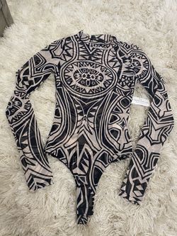 Aztec print Bodysuit