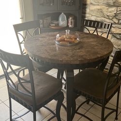 High Table36 “ And 4 High Chair 22”